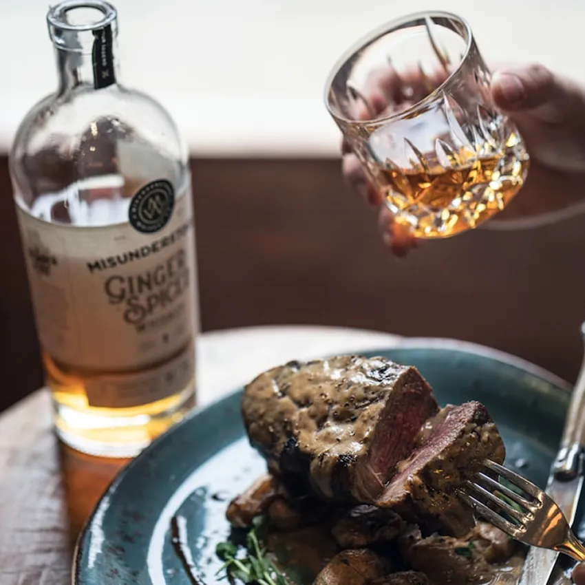 Bourbon lounge stocked with our curated selection